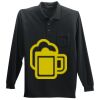 Long Sleeve Silk Touch Polo with Pocket Thumbnail