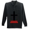 Long Sleeve Silk Touch Polo with Pocket Thumbnail